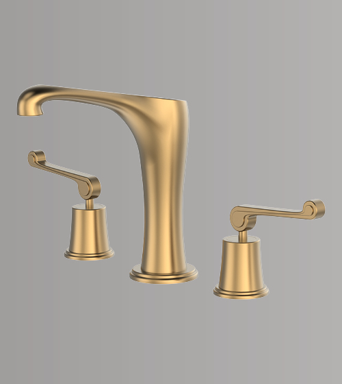 Three Hole Brass Table Mounted Basin Mixer  – Aquant India